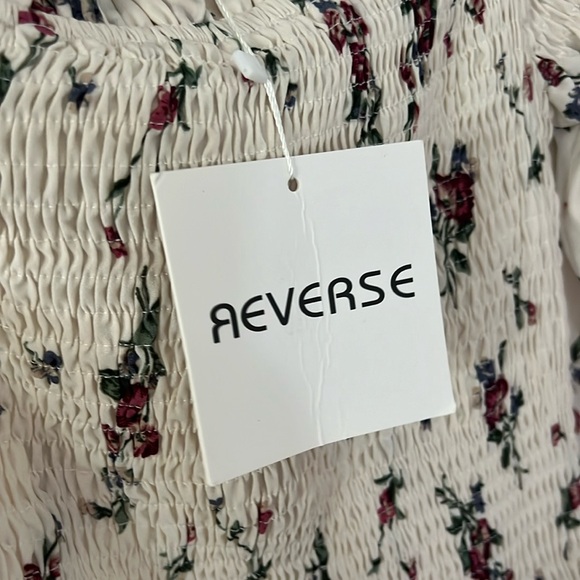 Reverse brown dress ruffled sleeveless - Picture 2 of 3